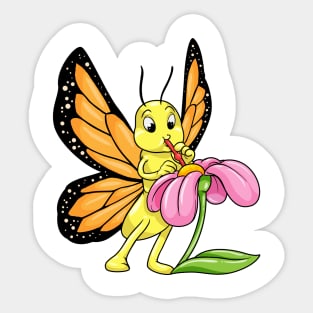 Butterfly drinks Nectar Sticker